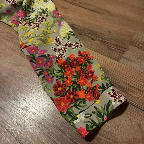 Kikit Blouse Jacket Women’s Small Front Zipper Long Sleeve Floral Print - Picture 5 of 5